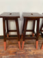 4 bar stools with painted legs