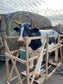 Life-size fiberglass cow statue figure