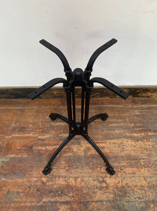 Black continental cafe style table base