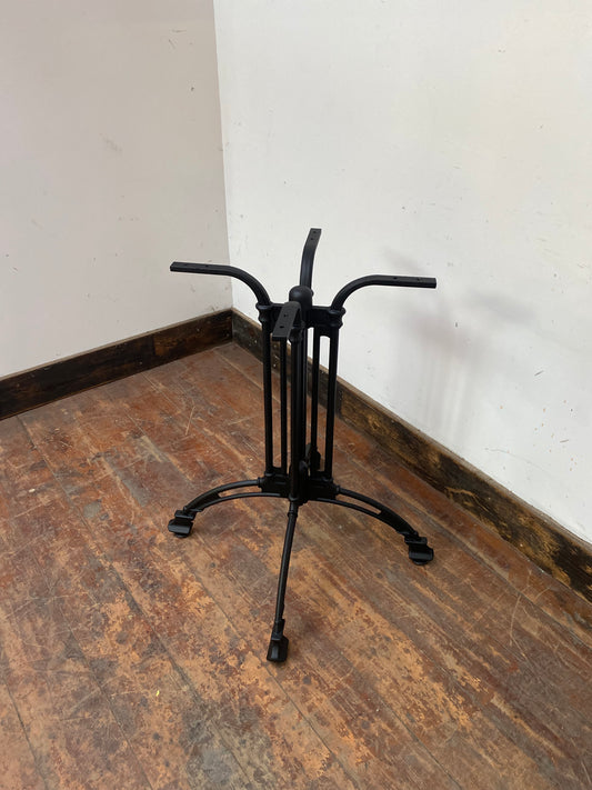 Black continental cafe style table base