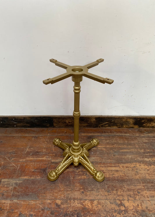 Gold metal bistro base