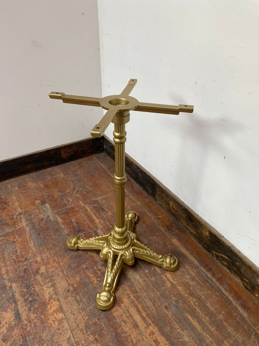 Gold metal bistro base