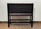 Stunning pair of poseur benches with floral fabric backrests