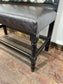 Stunning pair of poseur benches with floral fabric backrests