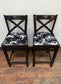 Pair of mid height bar stools