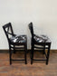 Pair of mid height bar stools