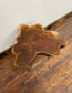 Pair of root wood side / end tables with metal legs