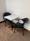 Pair of outdoor bistro style chairs