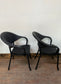 Pair of outdoor bistro style chairs