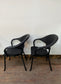 Pair of outdoor bistro style chairs