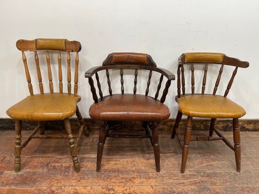 Mix 'n' Match Offer: trio of vintage style wooden pub chairs