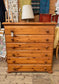 Small pine chest of drawers