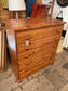 Small pine chest of drawers