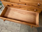 Small pine chest of drawers