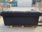 Brown leather 2 seater Chesterfield sofa