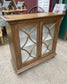 Modern contemporary display cabinet with shabby chic finish