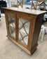 Modern contemporary display cabinet with shabby chic finish