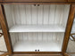 Modern contemporary display cabinet with shabby chic finish