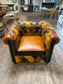 Stunning patchwork leather armchair