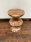 Totem side table in mango wood
