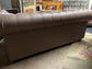 Grey Chesterfield sofa in faux-leather (ex-display)