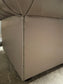 Grey Chesterfield sofa in faux-leather (ex-display)