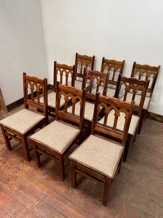 Set of 9 dining chairs / pub chairs