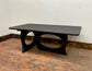 Stylish black wood coffee table