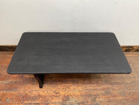 Stylish black wood coffee table