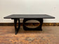 Stylish black wood coffee table