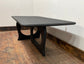 Stylish black wood coffee table