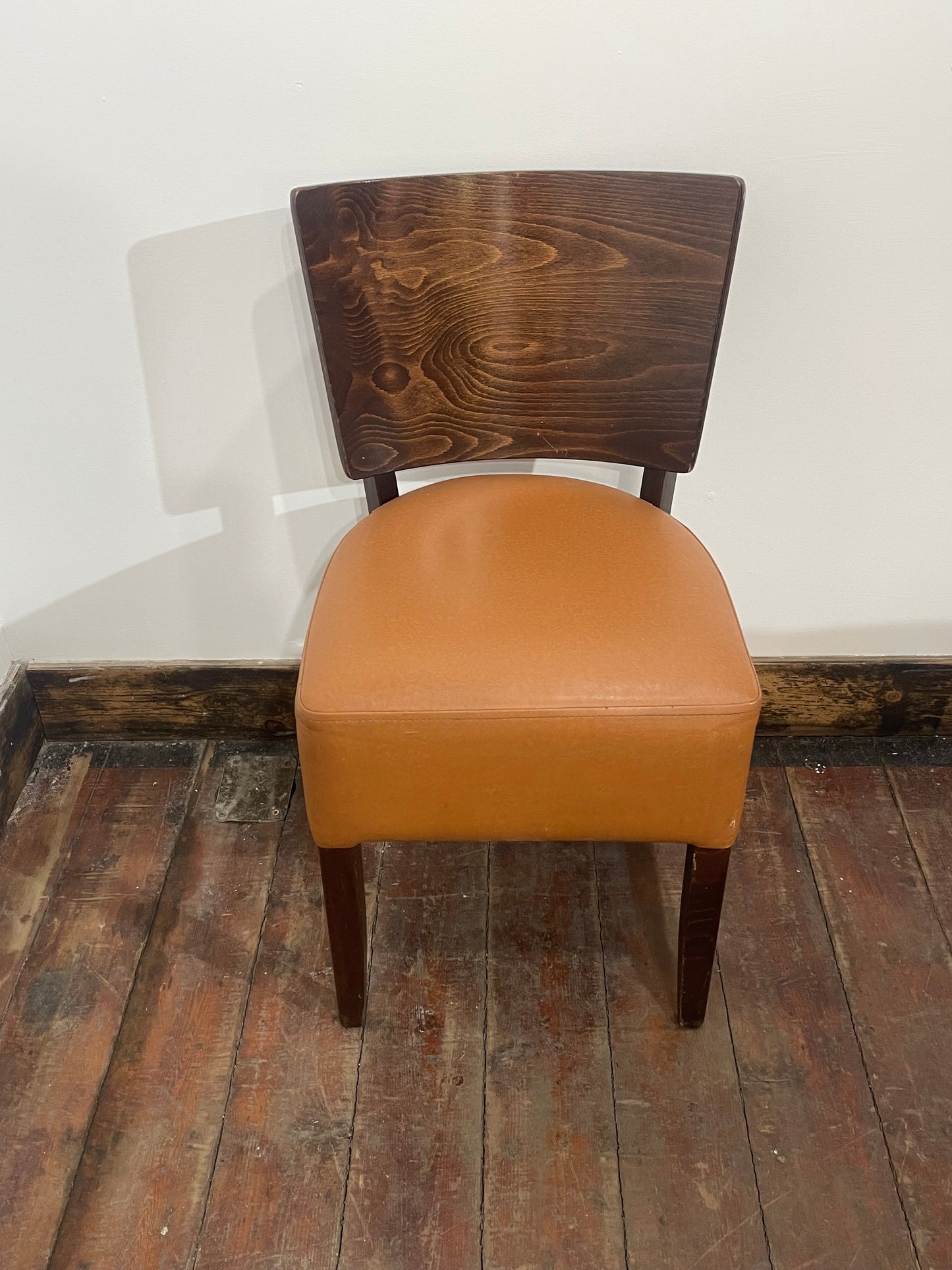 17 Tan Faux Leather Dining/ Pub Chairs / Oak Style Frames