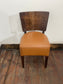 17 Tan Faux Leather Dining/ Pub Chairs / Oak Style Frames