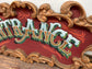 Large ornate vintage Entrance sign from circus / fairground