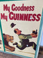 Large poster board vintage Guinness artwork