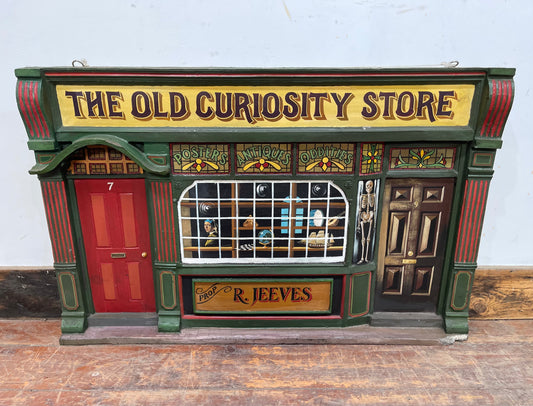 Vintage style hand painted Old Curiosity Store shop sign