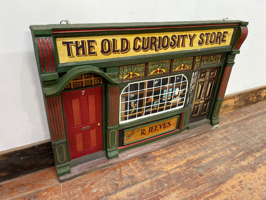 Vintage style hand painted Old Curiosity Store shop sign