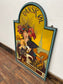 Beautiful hand painted Art Nouveau sign