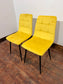 Yellow Velveteen Dining Chairs