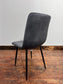 Grey Velveteen Dining Chairs