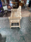 Lutyens Style Teak Garden Bench / 3 Seater / Classic Slatted Design