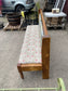 Solid Pine Floral Upholstered Hall Bench / Settle Seat / Country Style