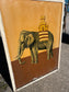 Original vintage hand painted Elephant & Castle pub sign