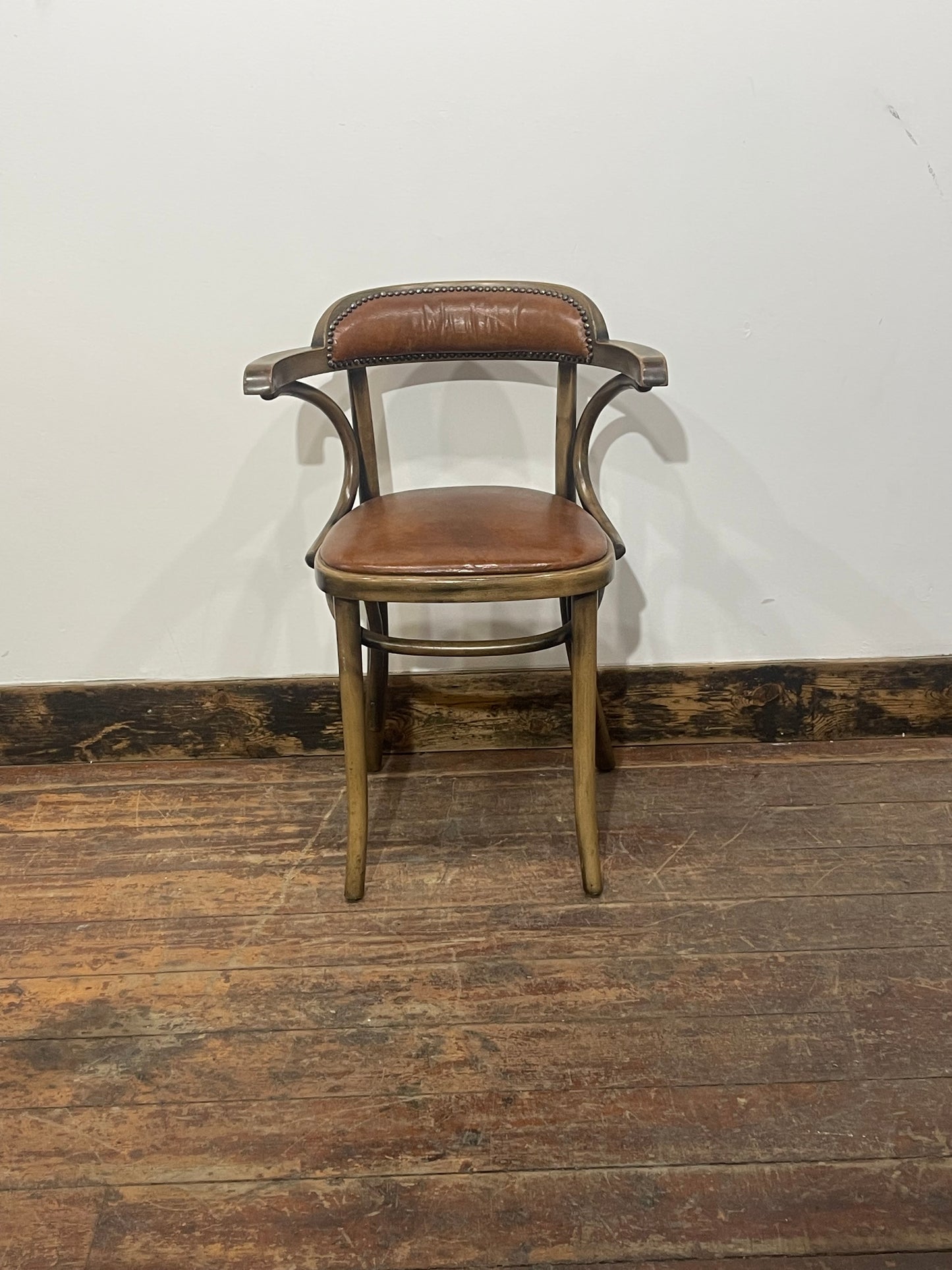 Set of 10 Bentwood Armchairs Dining Cafe Bistro Chairs Mixed Leather & Velvet