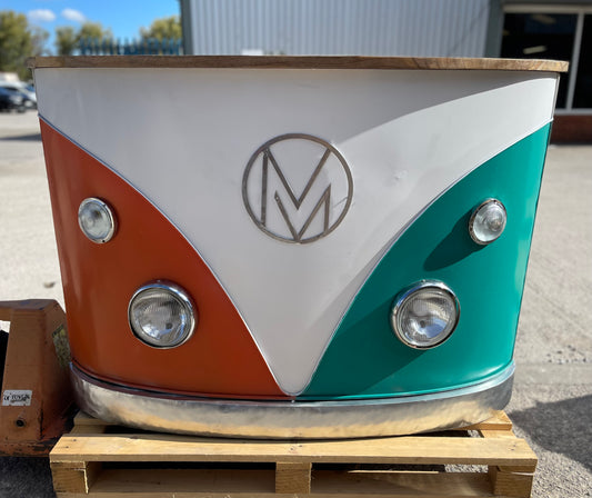 Ex-display retro camper van bar unit orange & green (2 of 2)
