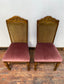 A pair of vintage style pink chairs