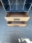 Industrial Metal Wine Rack Cabinet with 2 Drawers | Freestanding Bottle Storage