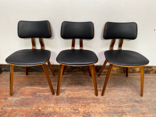 3 x stylish dining chairs
