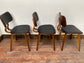 3 x stylish dining chairs
