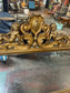 Large Ornate Gold Wall Mirror Cherub Crest Decorative Gilt Overmantel Mirror
